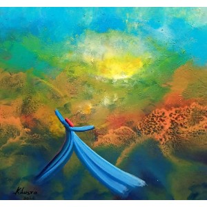 Khusro Subzwari, 24 x 24 Inch, Acrylics on Canvas, Figurative Painting, AC-KS-260